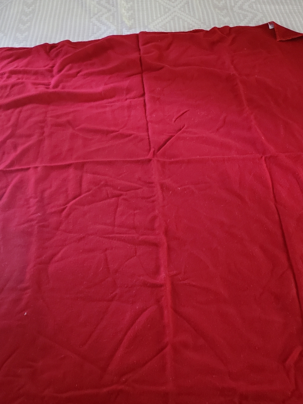 Faribault Wool Throw Blanket Red Wool Blanket - Picture 7 of 9